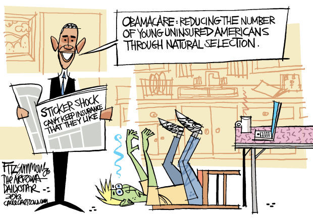 Daily Fitz Cartoon: Obamacare